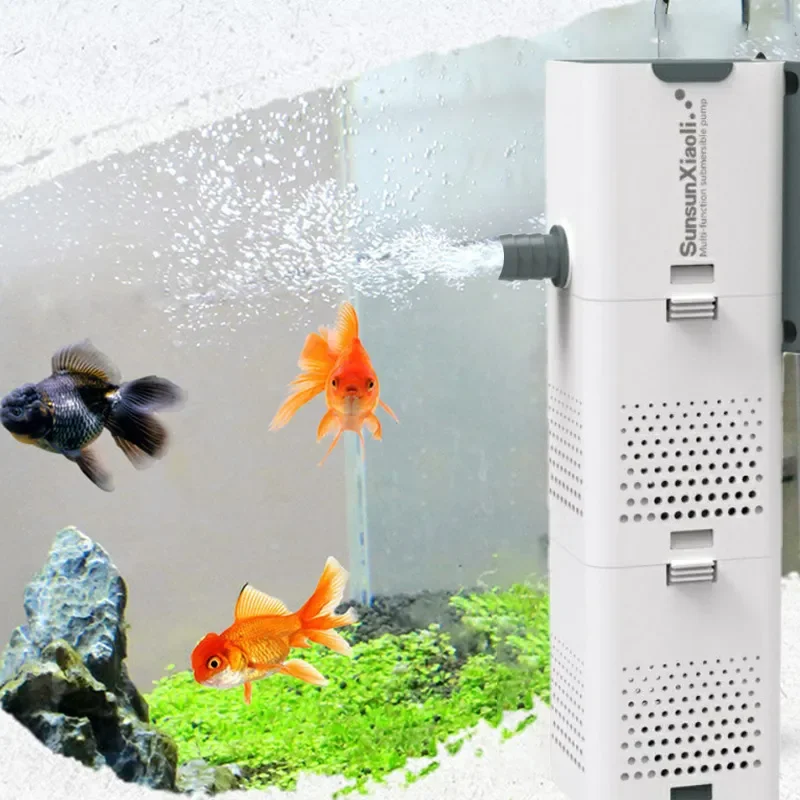 Fish Pond Aerator - 3 In 1 Aquarium Filter Pump
