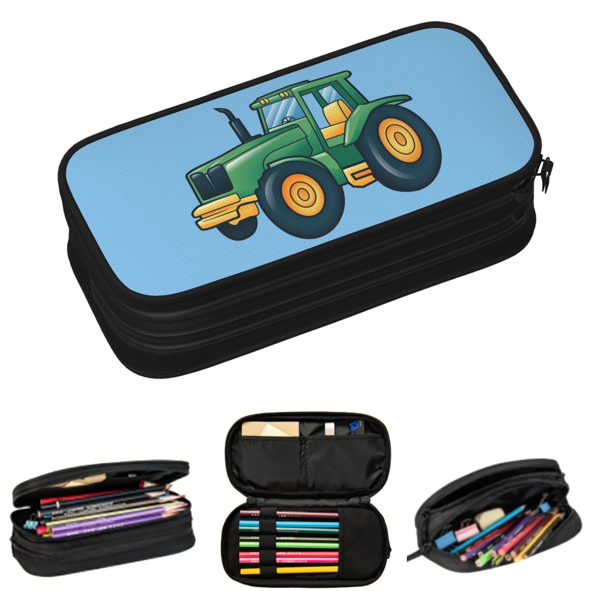 Agriculture Farming School - Cartoon Agricultural Tractor On The Farm