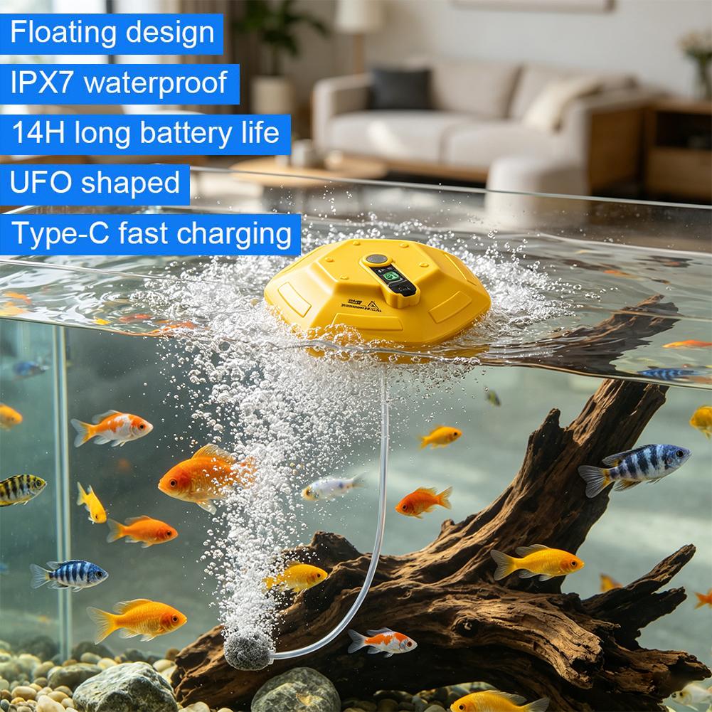 Portable Floating Fish Tank Ox - Fish Pond Aerator ulasan dan harga
