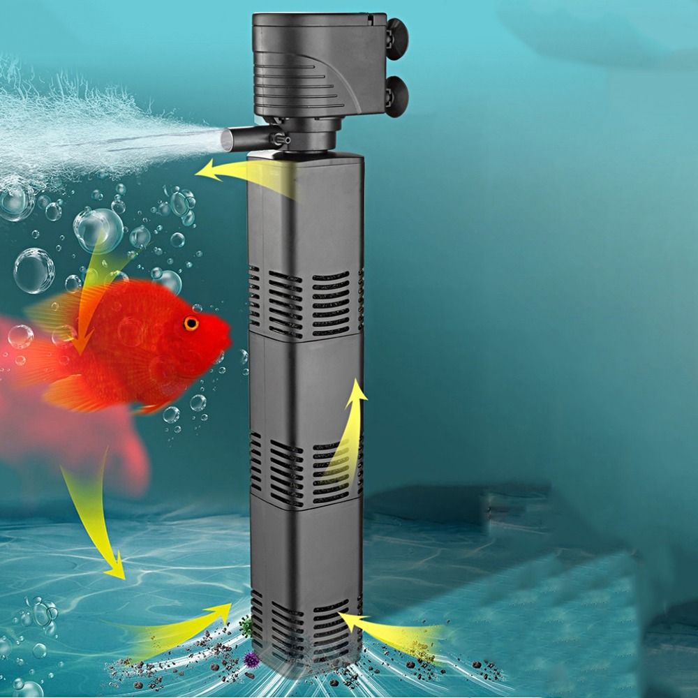 Plastic 3 in 1 Fish Tank Filte - Fish Pond Aerator ulasan dan harga