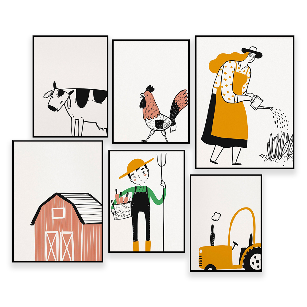 Agriculture Gallery Wall - 4-H - Agriculture Farming Cartoon ulasan dan harga
